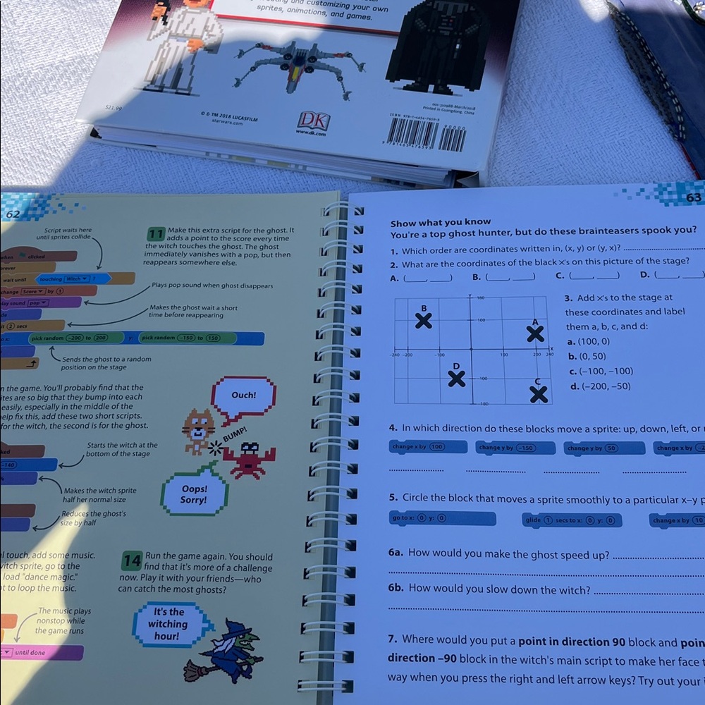Star Wars Coding Projects & DK Coding with Scratch Workbook Set - Picture 6 of 7